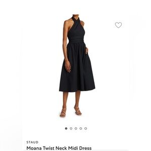Staud Halter Dress in black